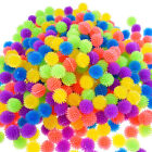 12x Cat Toys Stretch Plush Ball Toy Ball Colorful Interactive Spiky Chew Toy-au