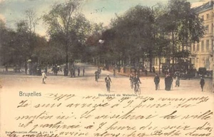 Belgique - BRUXELLES - Boulevard de Waterloo - Ed. Nels Série 1 N. 41 Aquarellée - Picture 1 of 2