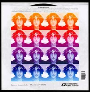 SFSTAMPS US Sc 5312-5315 JOHN LENNON BEATLES SHEET of 16 Stamps ROCK LEGEND ICON - Picture 1 of 1