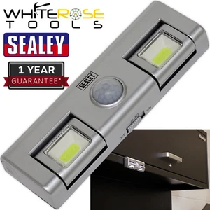 Sealey Auto Light 1W COB LED with PIR Sensor 3 x AA Cell - Picture 1 of 5