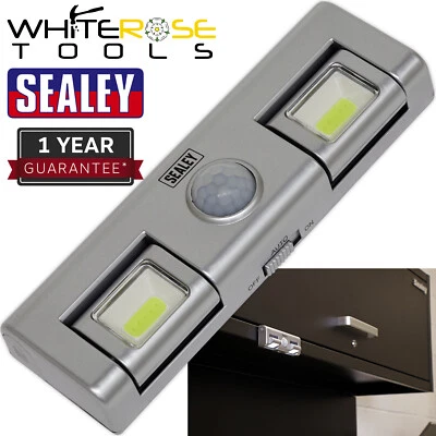 Sealey Auto Light 1W COB LED with PIR Sensor 3 x AA Cell - Image 1 of 4