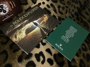 2. 2005 ENG 2X ROLEX BOOKLET LIBRETTO EXPLORER I II 114270 16570 ENGLISH - Foto 1 di 8