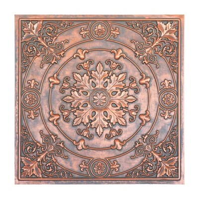 Decorative Fancy Tiles Drop in ceiling panels for Salon PL18 Rustic copper 10pcs - Image 1 of 4