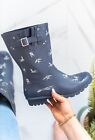 Ladies Waterproof Wellies Womens Pull On Wellington Garden Festival Rain Boots