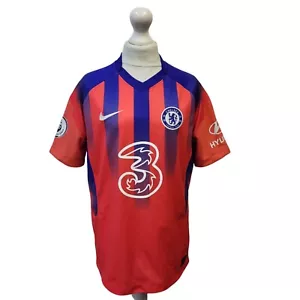 Maglia calcio Nike rossa e blu Chelsea FC manica corta UK ragazzo taglia L K397 - Foto 1 di 6