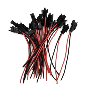 10 X For JST SM 2 Pin Female Male Connector Wire Cable Kit For LED Strip - Picture 1 of 48