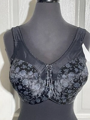 Sutiã Venus #7101 cobertura total 48D sem fio preto novo com etiquetas - Imagem 1 de 4