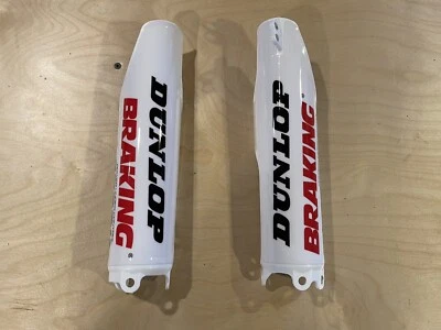 Protectores de horquilla Honda 2004-2017 con gráficos instalados CR125R 250R CRF250R CRF450R Foto 1 de 4