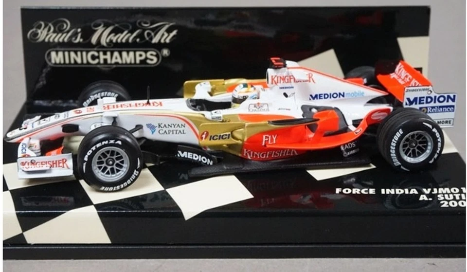 Minichamps 400080020 Force India VJM01 2008 Adrian Sutil 1/43 - Immagine 1 di 1