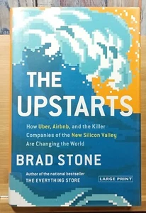 The Upstarts by Brad Stone (2017, Hardcover) LARGE PRINT, Ex-Lib - Picture 1 of 12