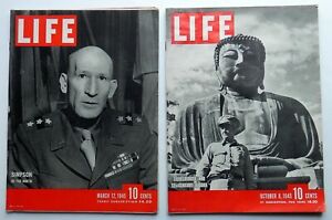LIFE MAGAZINES WWII U.S. Military Commanders Related 6 Issues ARMY AIR FORCE