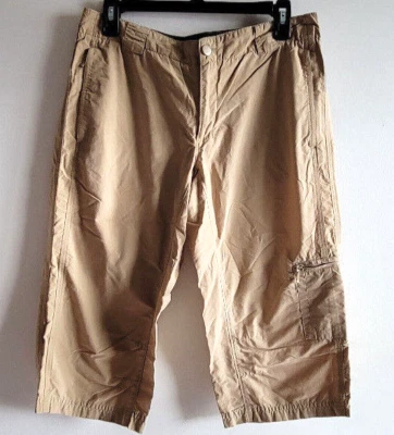 Pantalones de Senderismo Mujer Talla 6 Alpino Caqui Beige Recortados Capri Pesca Bolsillos Foto 1 de 4