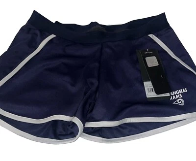Pantalones cortos para correr pequeños del equipo de la NFL para mujer Los Angeles Rams nuevos con etiquetas Foto 1 de 4