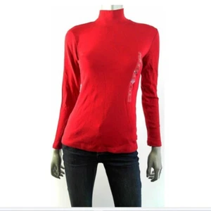 Karen Scott Damen Top T-Shirt PL Baumwolle Rot Baumwolle - Bild 1 von 2