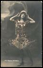 RPPC Lovely French Woman Adorned with Feathers Hand Colored Postcard Maxime 