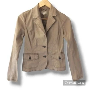 American Eagle Corduroy Cropped Jacket-Small-Flap Pockets-Notched Collar- - Picture 1 of 5