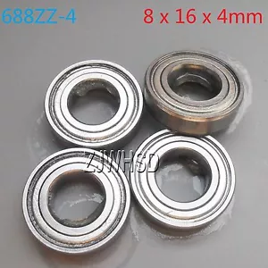 4pcs 688zz-4 Sealed Bearing 8 x 16 x 4 mm for TAMIYA TRAXXAS ALIGN RC Hobby DIY - Picture 1 of 1