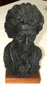 Austin Prod 1961 schwarze Beethoven Büste Skulptur 13,5 cm groß - Bild 1 von 6