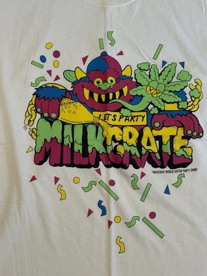 Camisa vintage Milkcrate Athletics NYC talla XL Let’s Party Gutter 2008 Foto 1 de 4