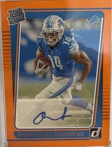 *CHASER* 2021 Donruss - Autografi Rated Rookie Orange #284 Amon-Ra St. Brown - Foto 1 di 1