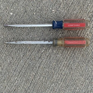 Lote De Colección 2 Destornilladores Ranurados Craftsman 41584 WF/F 10-1/4" Longitud 1/4" Punta EE. UU. - Imagen 1 de 7