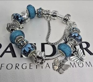 Pandora Charm Bracelet With charms included as pict .7.5" - Picture 1 of 1