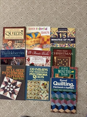 Lot of 10 Vintage Patchwork Appliqué and Quilt Books - Image 1 of 3