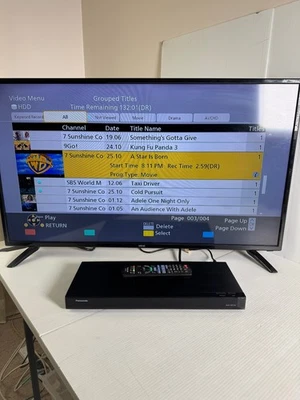 Panasonic DMR-HWT260 Smart TV Recorder Wifi 1TB HDD Tested Working W/Remote - Image 1 of 4