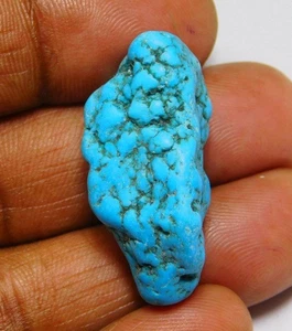 Piedra preciosa suelta cabujón áspero turquesa magnesita azul natural 50 quilates ME-13593 - Imagen 1 de 3