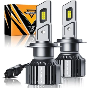 AUXBEAM H7 LED Headlight Bulbs High/Low Beam Kit 90W 28000LM 6500K Super White - Picture 1 of 12