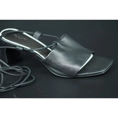 Sandalias Mula Rag & Bone Negras Emma Corbata Tirantes Talla 38 Nuevas $395 Tacón Envolvente al Tobillo Foto 1 de 4