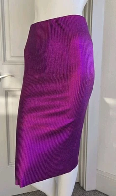 Falda midi ajustada jersey rojo Zara Trafaluc Fucsia talla S algodón nueva con etiquetas Foto 1 de 4