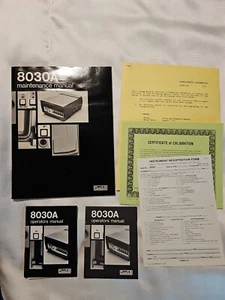 Fluke Model 8030A Digital Multimeter Maintenance Manual Lot - Picture 1 of 13