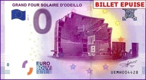 UEMH / GRAND FOUR SOLAIRE D'ODEILLO / BILLET 0 € / NULL EURO-SCHEIN / 0 € 2017-1 - Picture 1 of 1