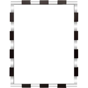 24x36” Contemporary Gallery Solid Wood Picture Frame Finished Black W Mirror New - Picture 1 of 2