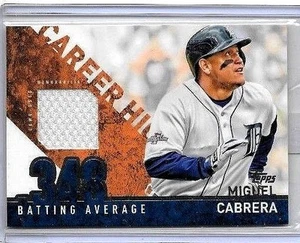 MIGUEL CABRERA 2015 SUPERA EL RÉCORD DE BATEO DE .348 PROMEDIO DE BATEO Y ,1.075 EN BASE+ JERSEYS - Imagen 1 de 2