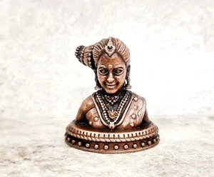 Estatua Figurativa De La Diosa Hindú Gowri Gauri De Cobre Hecha A Mano - Imagen 1 de 5