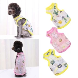 Cotton Cat Shirt Breathable Dog Clothing Cute Summer Dog Vest for Pets - Picture 1 of 15