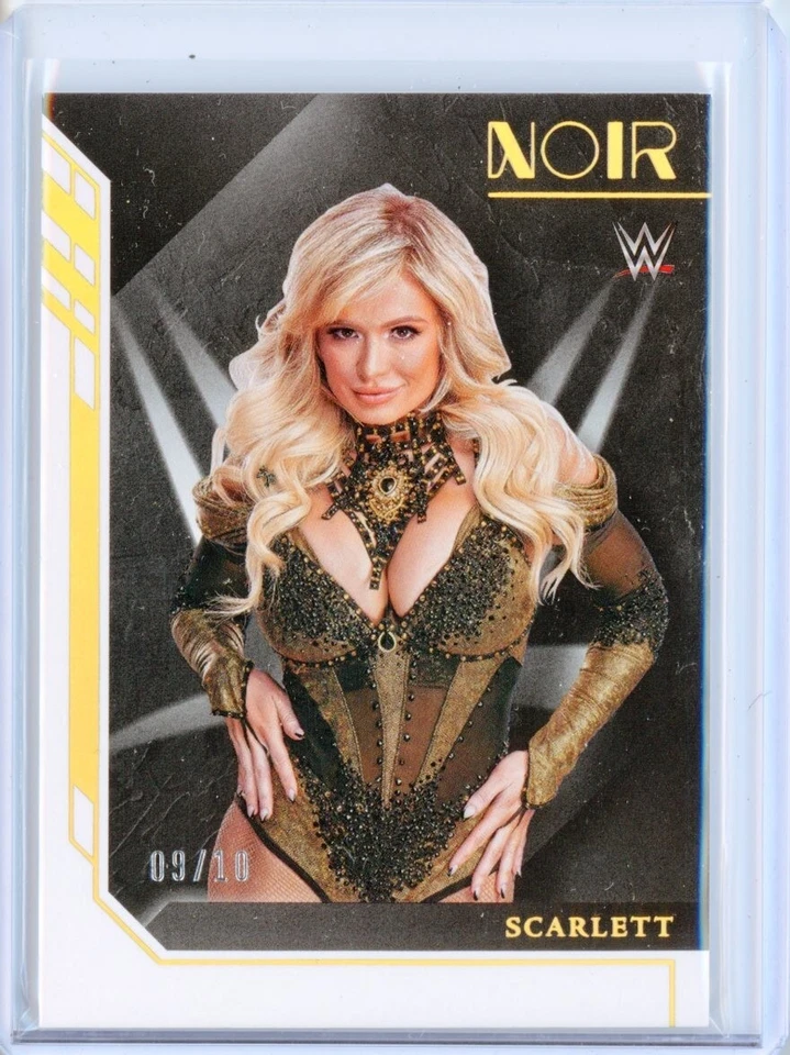 2023 Panini Chronicles WWE SCARLETT Noir GOLD HOLO Parallel Smackdown 9/10 - Image 1 of 2