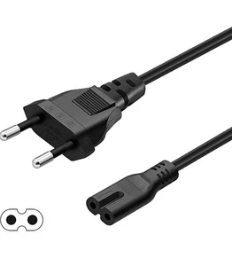 Netzkabel 2 Pin Stromkabel Samsung LG Sony Telefunken Toshiba TV Kabel Fernsehr - Picture 1 of 2