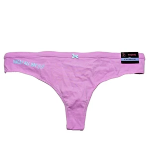 No Boundaries Stretch Baumwolle Tanga Höschen Damen Gr. XXL rosa "Vacay All Day" - Bild 1 von 6