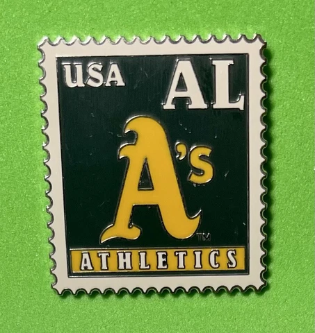 MLB Major League Baseball Oakland Athletics Stamp Pin MLB Licensed Ship USA Only Cover