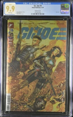 CGC 9.9  GI JOE #1 IMAGE COMICS 2024 CVR K 1:100 JONBOY MEYERS FOIL VARIANT - Image 1 of 2