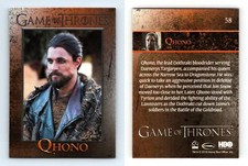 Qhono #58 Game Of Thrones Season 7 Rittenhouse 2018 Trading Card