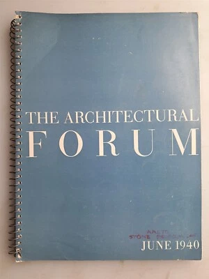 The Architectural Forum Magazine June 1940 Issue House Designs, More! - Image 1 of 4