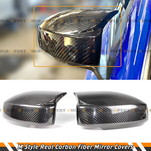 FOR 2003-09 NISSAN 350Z Z33 JDM M STYLE REAL CARBON FIBER SIDE MIRROR COVER CAP