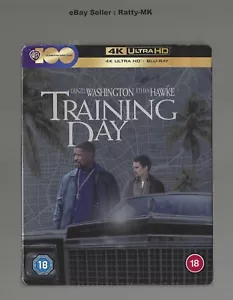 TRAINING DAY - UK EXCLUSIVE 4K UHD + BLU RAY STEELBOOK - NEW (SEE DESCRIPTION) - Picture 1 of 9