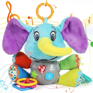 Baby Toddler Boy Girl Toys Gifts 0-6 6 to 12 Months, Luminous Plush Elephant - Picture 1 of 12