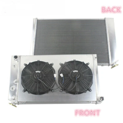 Fans With 4Row Radiator Shroud For Chevy Camaro 70-81 / Monte Carlo 78-87 G-Body Foto 1 de 4