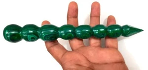 Varita única retorcida y poderosa herramienta de curación halo malaquita 8 pulgadas varita de energía - Imagen 1 de 4